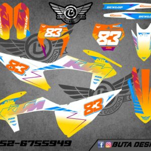 קיט מדבקות ל KTM SXF 2019-2022 EXC 2020-2023 V168