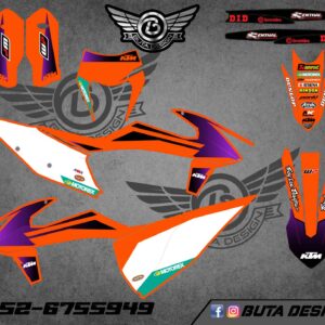 קיט מדבקות ל KTM SXF 2019-2022 EXC 2020-2023 V173