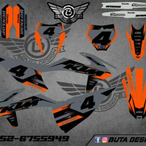 קיט מדבקות ל KTM SXF 2019-2022 EXC 2020-2023 V179