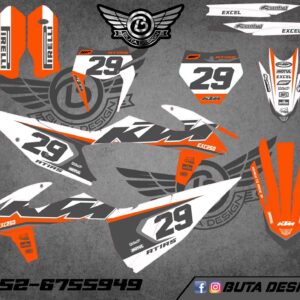 קיט מדבקות ל KTM SXF 2019-2022 EXC 2020-2023 V181