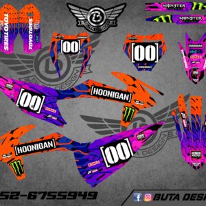 קיט מדבקות ל KTM SXF 2019-2022 EXC 2020-2023 V183