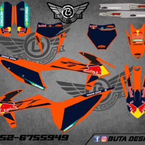 קיט מדבקות ל KTM SXF 2019-2022 EXC 2020-2023 V184