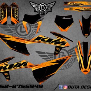 קיט מדבקות ל KTM SXF 2019-2022 EXC 2020-2023 V186