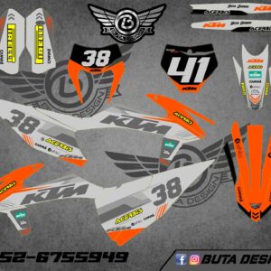 קיט מדבקות ל KTM SXF 2019-2022 EXC 2020-2023 V190