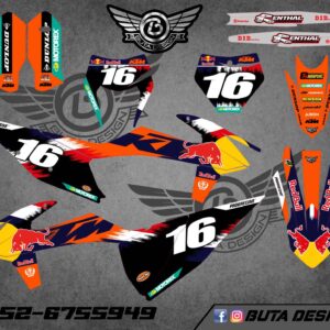 קיט מדבקות ל KTM SXF 2019-2022 EXC 2020-2023 V192