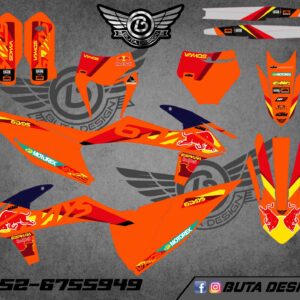 קיט מדבקות ל KTM SXF 2019-2022 EXC 2020-2023 V201