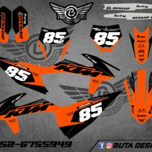 קיט מדבקות ל KTM SXF 2019-2022 EXC 2020-2023 V203