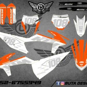 קיט מדבקות ל KTM SXF 2019-2022 EXC 2020-2023 V205