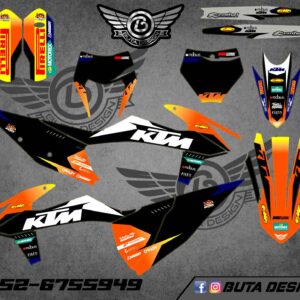 קיט מדבקות ל KTM SXF 2019-2022 EXC 2020-2023 V206