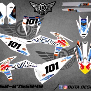 קיט מדבקות ל KTM SXF 2019-2022 EXC 2020-2023 V207