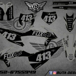 קיט מדבקות ל KTM SXF 2019-2022 EXC 2020-2023 V208