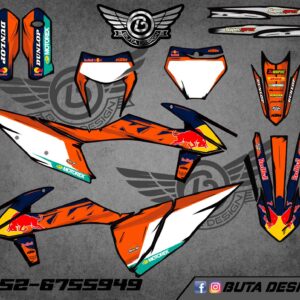 קיט מדבקות לKTM SXF 2019-2022 EXC 2020-2023 V211