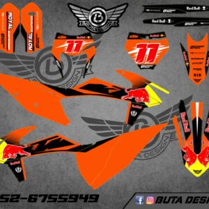 קיט מדבקות לKTM SXF 2019-2022 EXC 2020-2023 V232