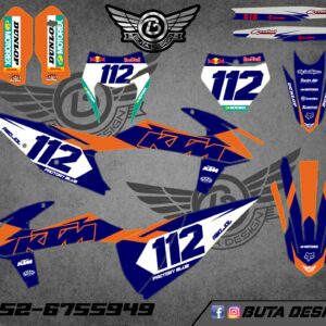 קיט מדבקות לKTM SXF 2019-2022 EXC 2020-2023 V236